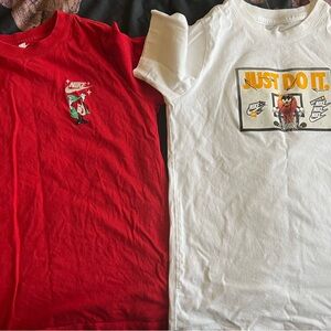 Nike Kids Red and White Graphic T-Shirts